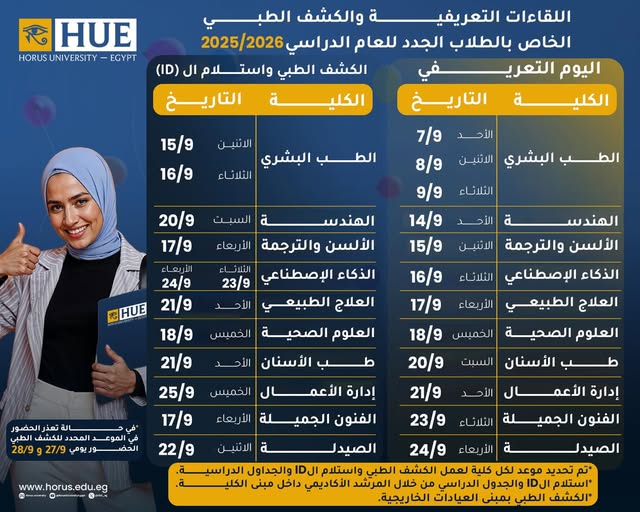 تتشرف الجامعة باستقبال أبنائها الطلاب الجدد للعام الجامعي 2025/2026