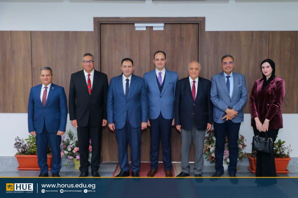 تعاون مشترك بين جامعه حورس و محافظة دمياط